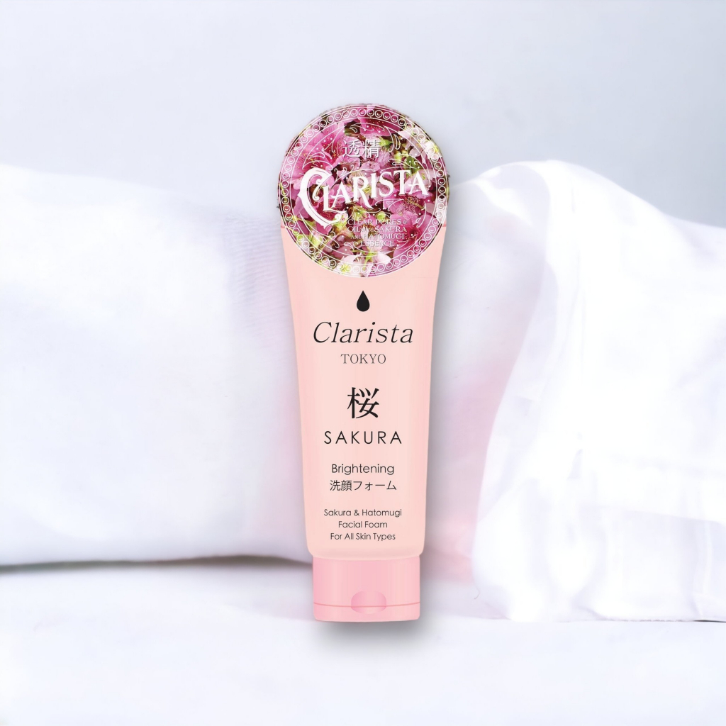 Sữa Rửa Mặt Tạo Bọt Clarista Tokyo Sakura & Hatomugi Facial Foam (130g)