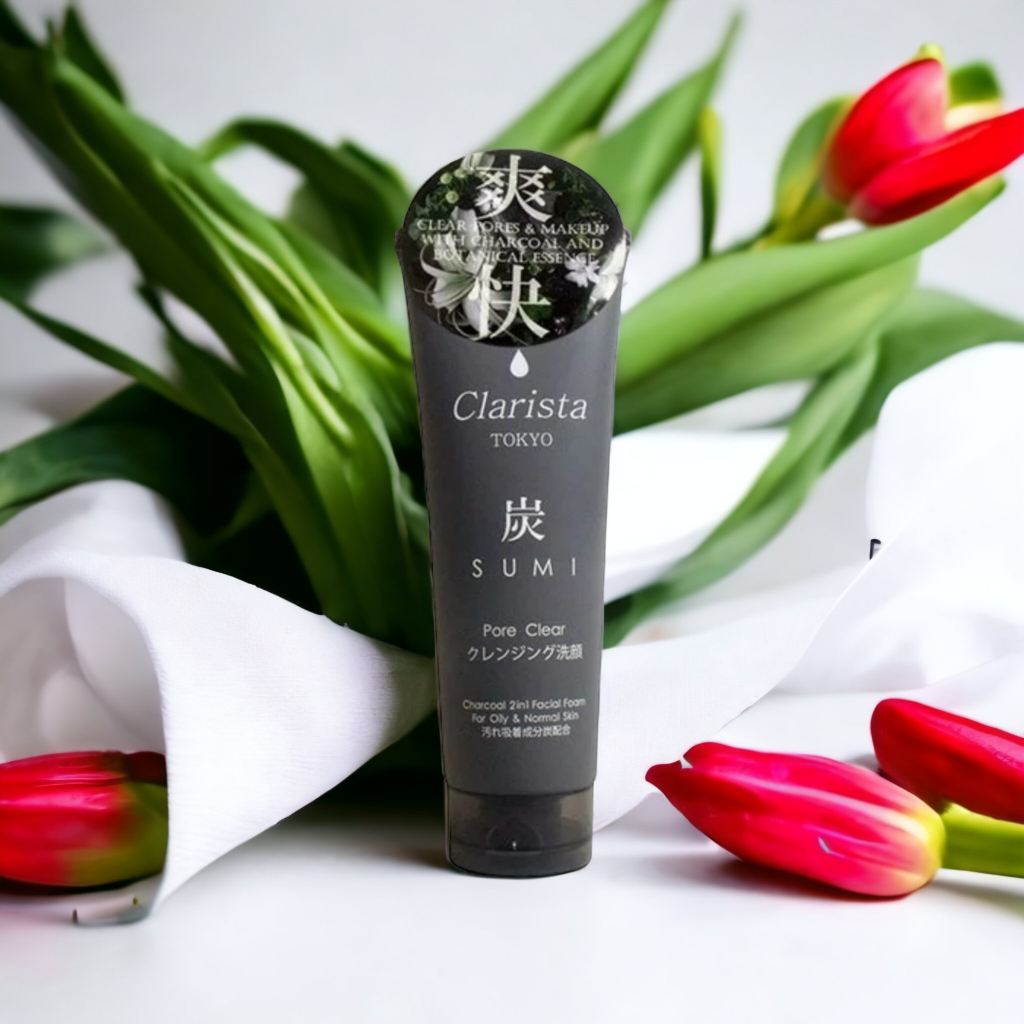 Sữa Rửa Mặt Giúp Làm Sạch Bụi Bẩn Và Tế Bào Chết Clarista Tokyo Charcoal 2 In 1 Facial Wash (160g)