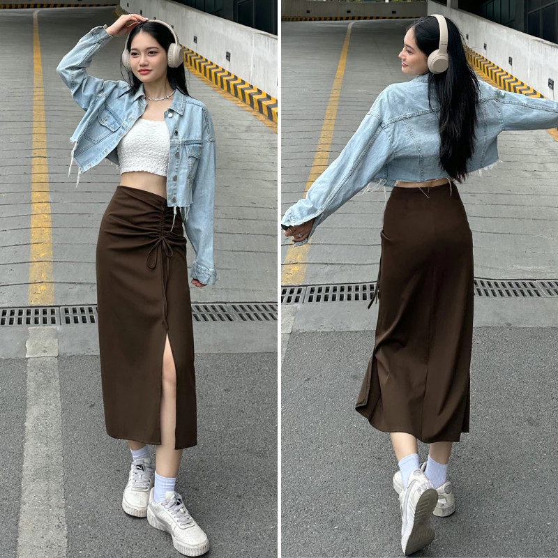 Chân váy dáng suông dài