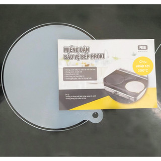 Miếng lót bếp từ silicone Proki cao cấp chống trầy xước mặt kính bếp, chịu lực, giữ vệ sinh, chống cháy xoong nồi