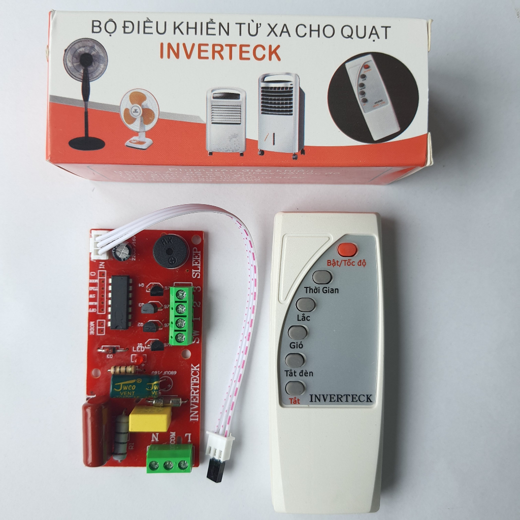 [HÀNG LOẠI TỐT] Mạch quạt điều khiển từ xa INVERTECH loại tốt nhất IC 14 chân to có cầu chì bộ điều khiển quạt từ xa - ảnh 6