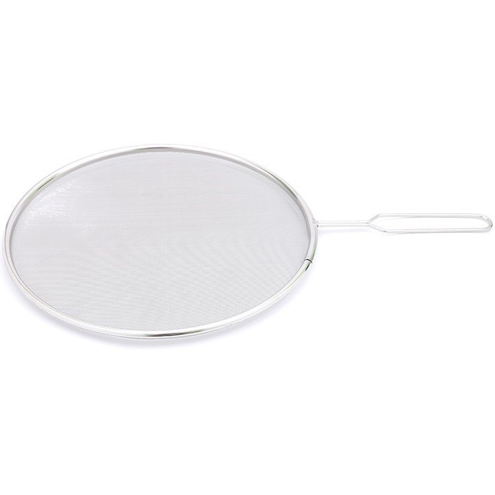 Nắp Lưới đậy chảo inox chống văng dầu mỡ có tay cầm tiện lợi khi sử dụng