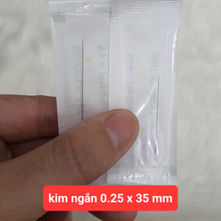-Kim ngắn size 0,25 ( 0.25 x 35 mm ) siêu bén chuyên dùng cho máy xăm thần thánh, máy xăm pro
