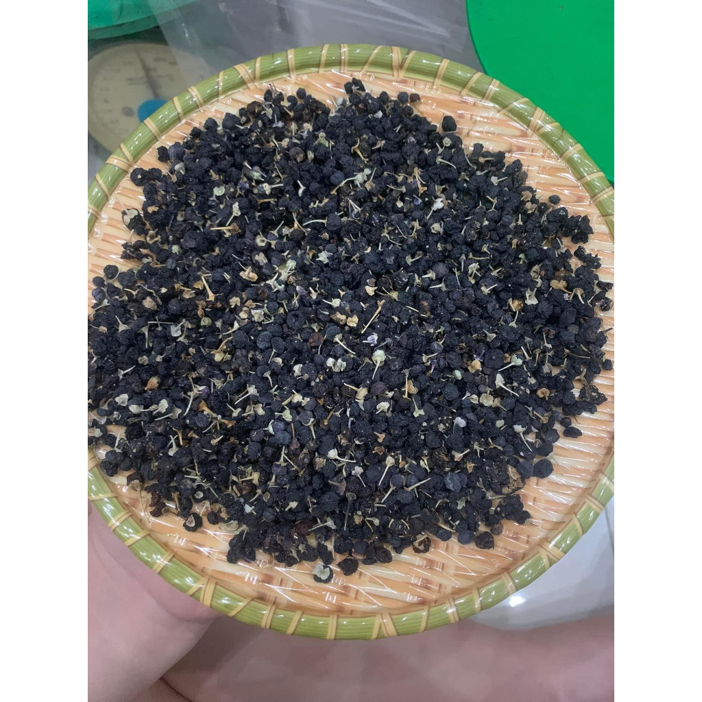 Hắc Kỷ Tử (Kỷ Tử Đen) Sấy Khô thượng hạng Jindo gói 1kg giúp Sáng Mắt, Đẹp Da, Thanh Nhiệt tốt cho sức khỏe.
