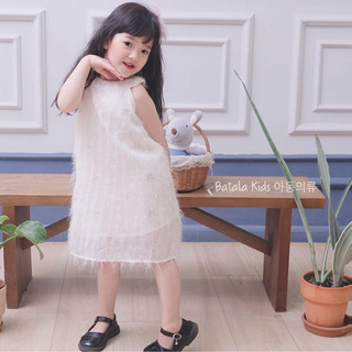 Váy bé gái Batala kids ren trắng váy yếm đi biển dễ thương cho bé từ 10- 22kg VAYREN