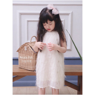 Váy bé gái Batala kids ren trắng váy yếm đi biển dễ thương cho bé từ 10- 22kg VAYREN