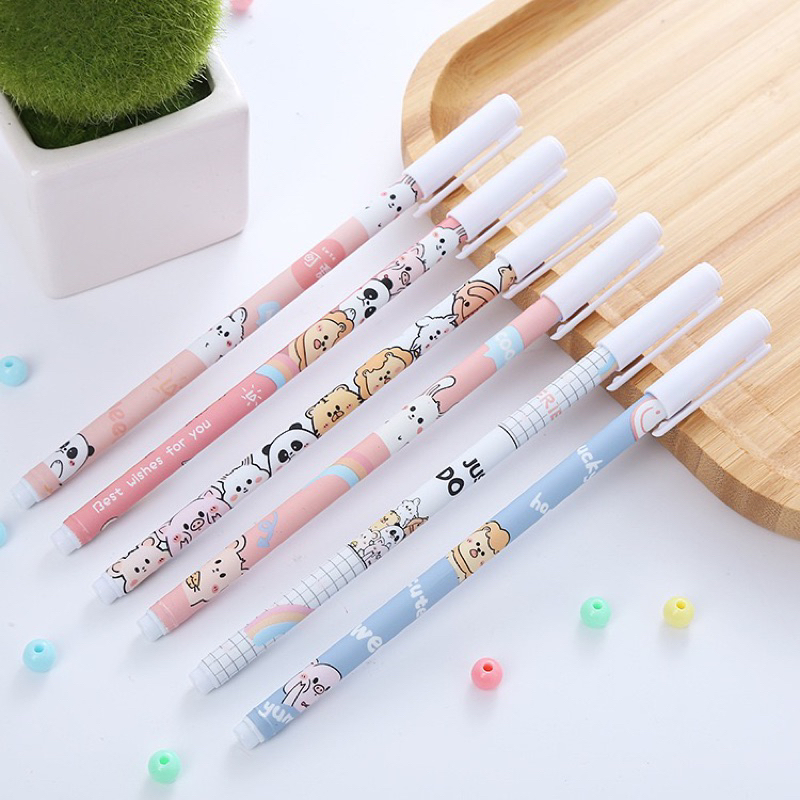 Combo 50 Bút Nước Mực Đen Ngòi Nhỏ Giản Dị