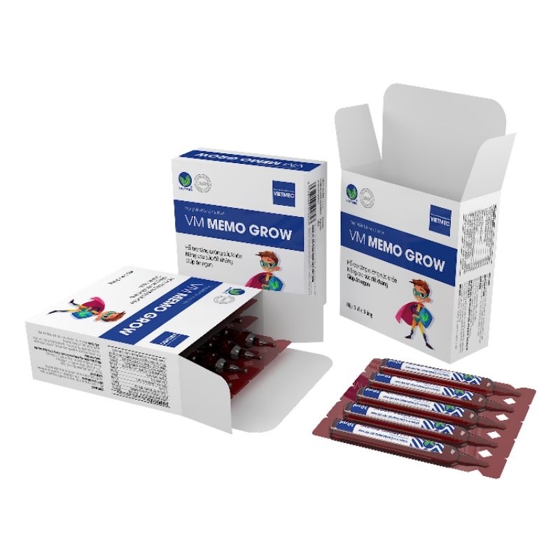 🦠🤺🤺VM MEMO GROW Giúp trẻ ăn ngon, tăng sức đề kháng Vị rất dễ uống