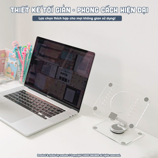 Giá đỡ i pad đa năng Acrylic Gập Xoay 360 - Thiết kế tối giản, hỗ trợ viết vẽ, xoay và gấp gọn linh hoạt