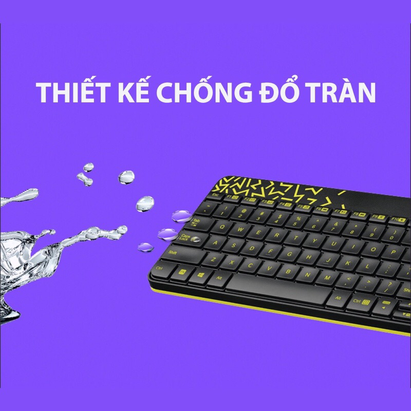 Combo chuột phím không dây Logitech MK240 - nhỏ gọn, 1 đầu thu USB, pin lâu  | Shopee Việt Nam
