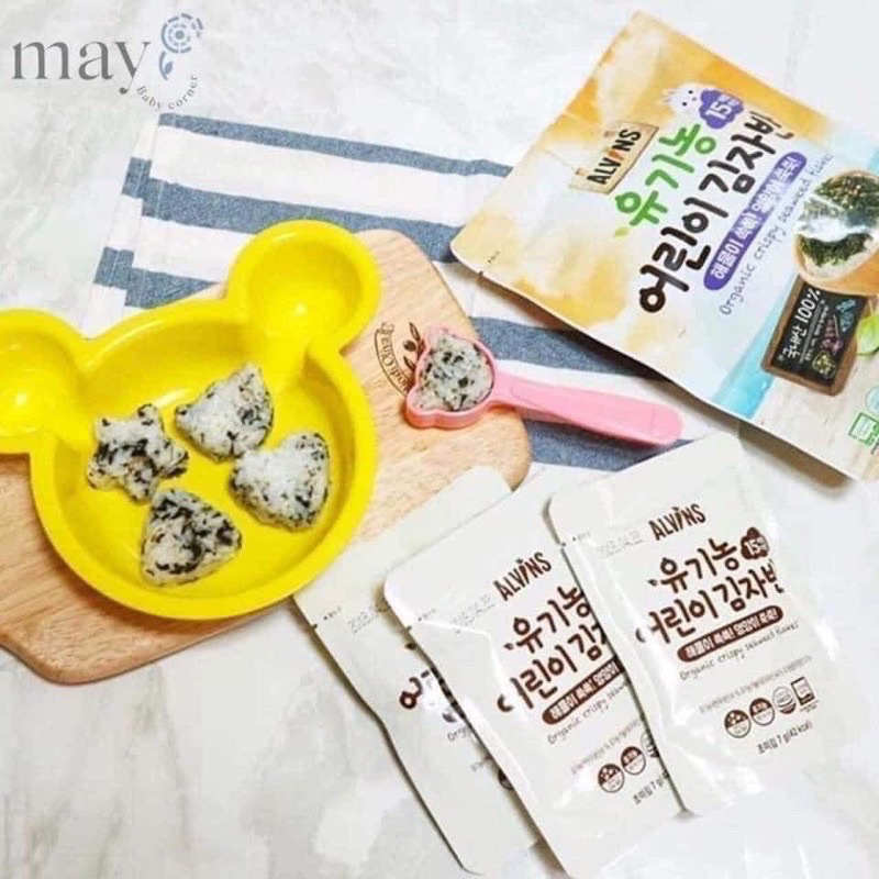 Rong Biển Tách Muối Rắc Hữu Cơ Alvins Cho Bé Từ 15M+. Rắc Cơm Cháo Bé Ăn Dặm