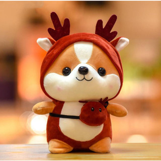 ( TẶNG QUÀ SET 10 KHẨU TRANG ) Gấu Bông Nhỏ Puppy Đỏ Hàng Cao Cấp Mềm Mịn Size 25cm MEILI STORE