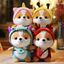 Gấu bông cute mini Puppy doll hồng Quà tặng dễ thương MEILI STORE