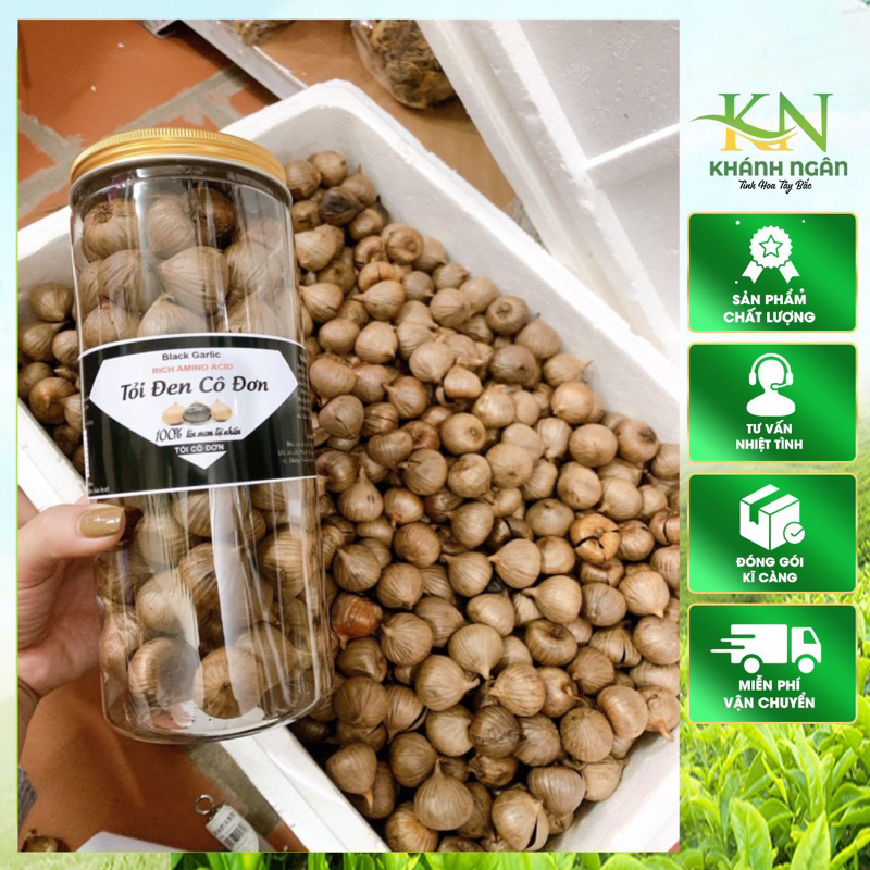 Tỏi Đen Cô Đơn Châu Yên Túi 500gr - Giúp Tăng Cường Đề Kháng, Bảo Vệ Sức Khỏe, Lên Men 100_ Tự Nhiên 60 Ngày