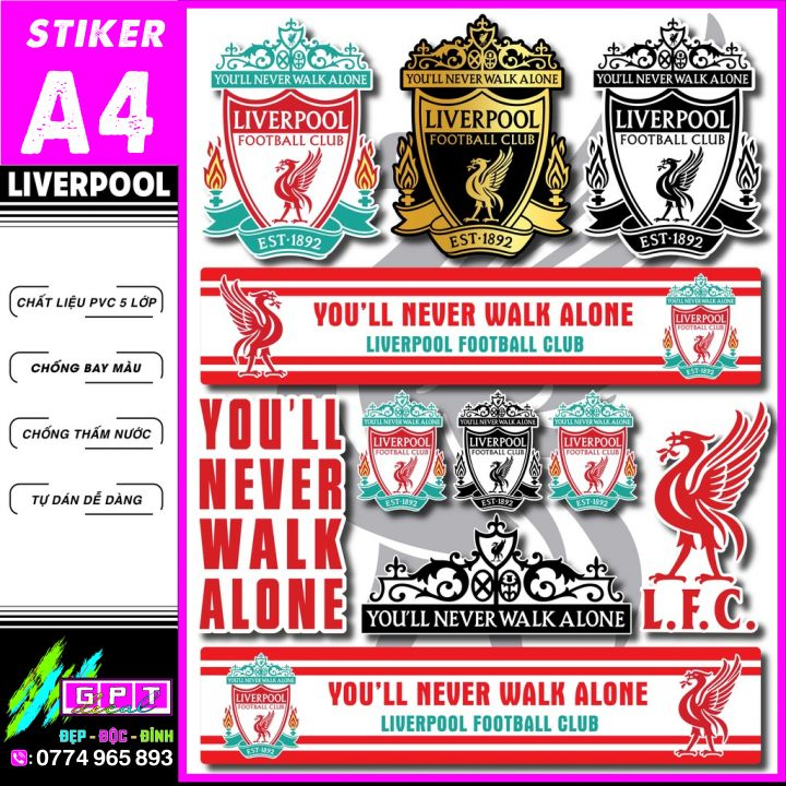 Bộ sưu tập tem xe Liverpool độc đáo - Phong cách cho fan hâm mộ