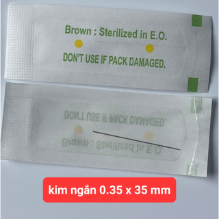 -Kim ngắn size 0,35 ( 0.35 x 35 mm ) siêu bén chuyên dùng cho máy xăm thần thánh, máy xăm pro
