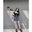 SET ÁO BRA PHỐI CARDIGAN VÀ CHÂN VÁY JEAN, SET ĐỒ NỮ CÁ TÍNH THỜI TRANG | MEOINDAHOUSE