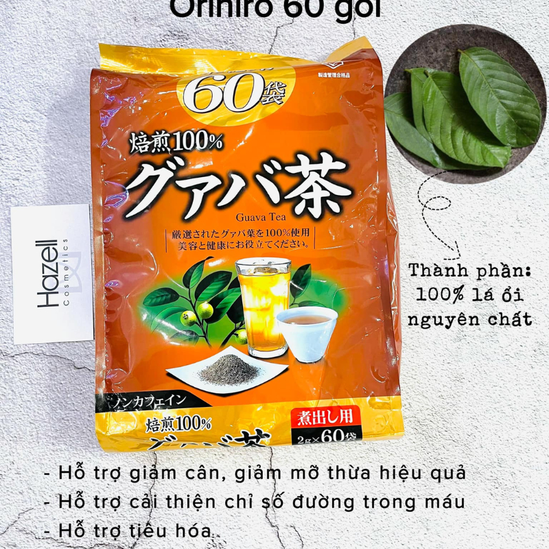 Trà Genpi Orihiro hỗ trợ giảm mỡ thừa chính hãng Nhật Bản túi 60 gói - PHUONGANHOUSE