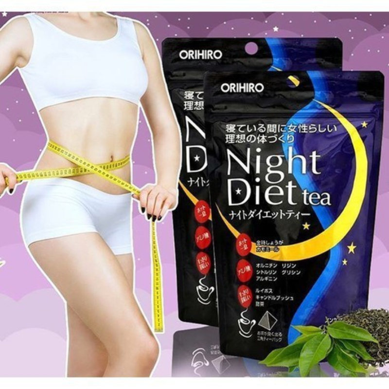 Trà Diet giảm cân, Trà giảm cân ban đêm Night Diet Tea Orihiro Nhật Bản - PHUONGANHOUSE