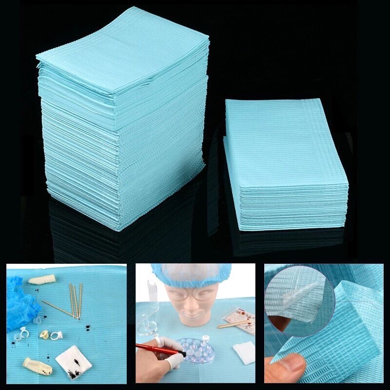 Giấy lót kệ xe đẩy phun xăm - Giấy trải kệ bịch 120 miếng