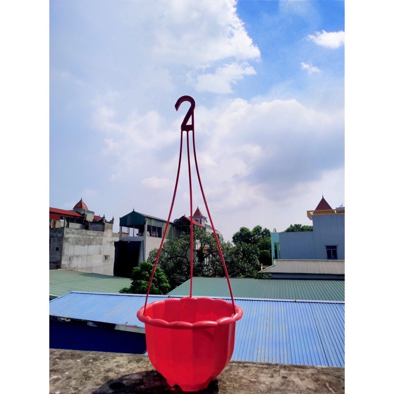 Chậu nhựa treo bí trồng hoa, cây cảnh kèm dây treo, cỡ To, cỡ nhỏ hàng loại 1 dày đẹp ạ