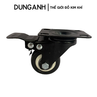 Bánh xe đẩy hàng Kim Khí Dung Anh, bánh xe xoay 360 độ, có phanh hãm loại 5cm