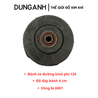 Bánh xe cao su Kim Khí Dung Anh, bánh xe đẩy phi 100, 125, 150, 200