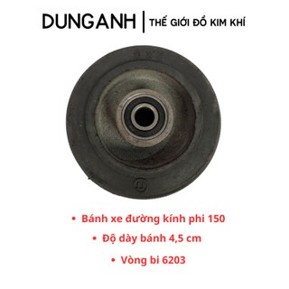 Bánh xe cao su Kim Khí Dung Anh, bánh xe đẩy phi 100, 125, 150, 200