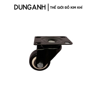 Bánh xe đẩy hàng loại 4cm Kim Khí Dung Anh, bộ 4 bánh xe đẩy hàng xoay 360 độ, có khoá chống trượt