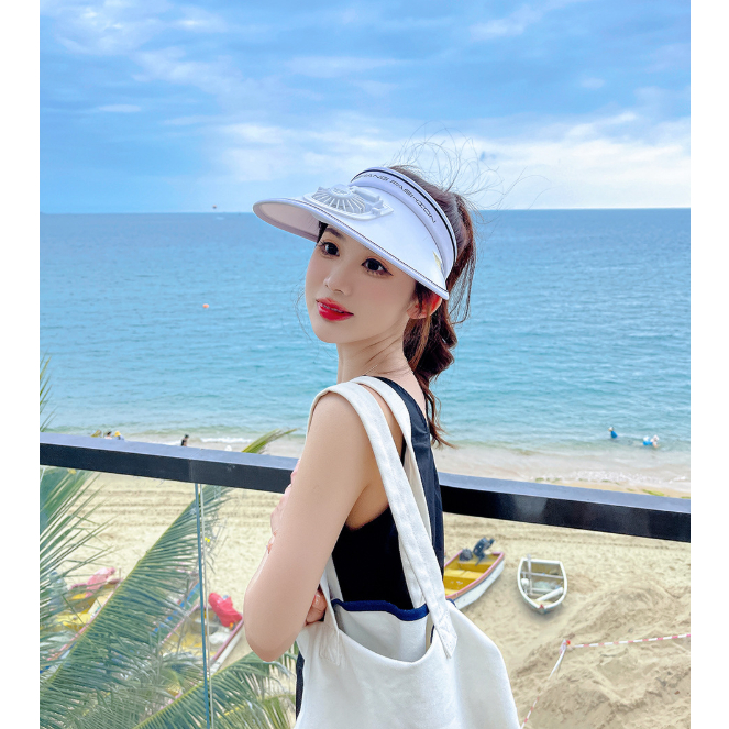 Mũ Điều Hòa Phong Cách Mới, Vành Mũ Rộng, Trống đầu Phù Hợp Mọi Lứa Tuổi