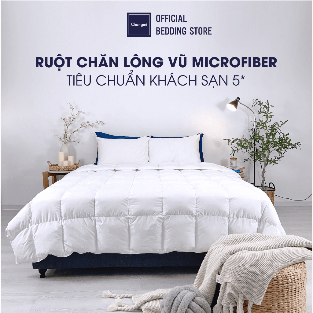Ảnh Ruột chăn lông vũ nhân tạo Microfiber Changmi Bedding cực êm, giữ nhiệt tốt. Tiêu chuẩn khách sạn 5 sao 1