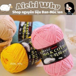 Len Milk Cotton cuộn to 125g/1c