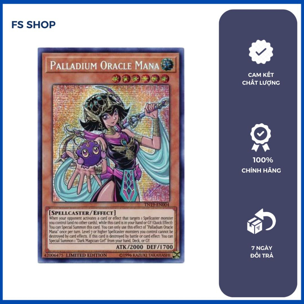 Thẻ bài Yugioh Palladium Oracle Mana (Prismatic Secret Rare)Thẻ bài