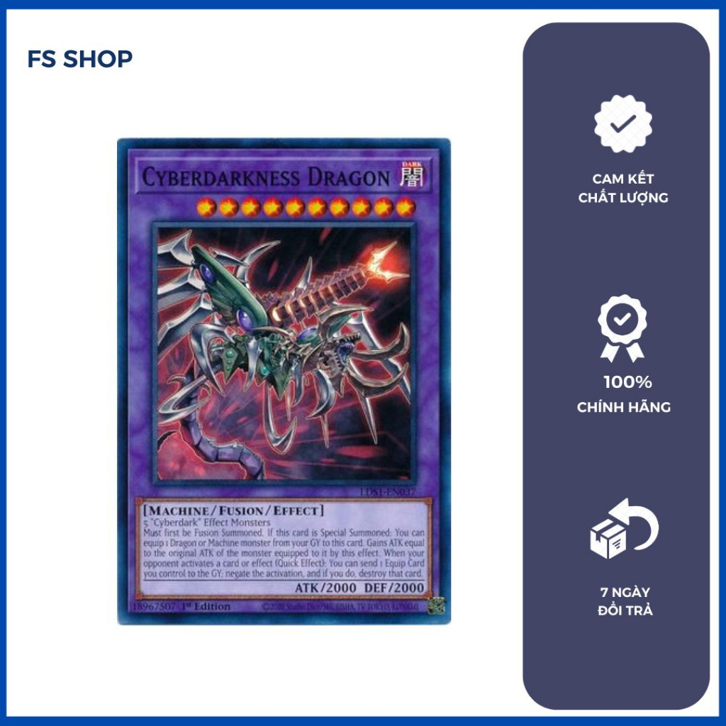 Yu-Gi-Oh! Cyberdarkness Dragon – SDCS-EN043, Common, 1. Auflage