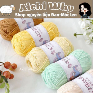 Len Baby yarn,len cuộn trọng lượng 40g móc cho bé- (66 màu)