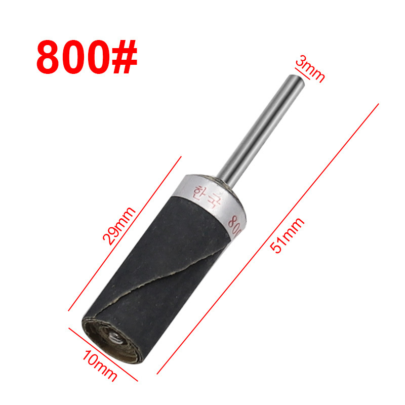 10 Đầu giấy nhám mài dũa đánh bóng trục 3mm