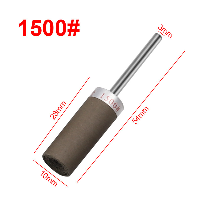 10 Đầu giấy nhám mài dũa đánh bóng trục 3mm
