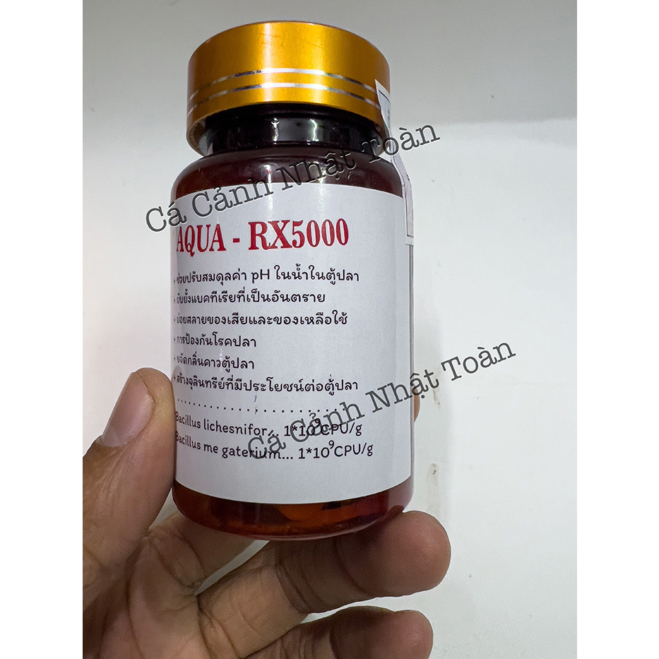 ( LẺ VIÊN) CHẾ PHẨM VI SINH AQUA RX5000 THÁI LAN 365 NGÀY KHÔNG CẦN THAY NƯỚC