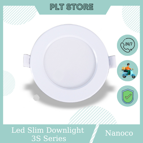 Đèn Led Downlight 3s Seri viền trắng NDL - 9W, 12W Nanoco (Panasonic ...