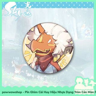 [Sẵn VN - Hỏa Tốc] Huy Hiệu Pin Ghim Nhựa Dạng Tròn 58mm Cài Áo / Túi / Balo Màn PE Game Children of the Light