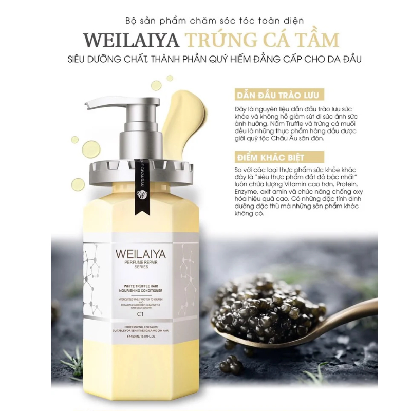 Dầu gội và dầu xả Weilaiya Perfume Repair White Truffle