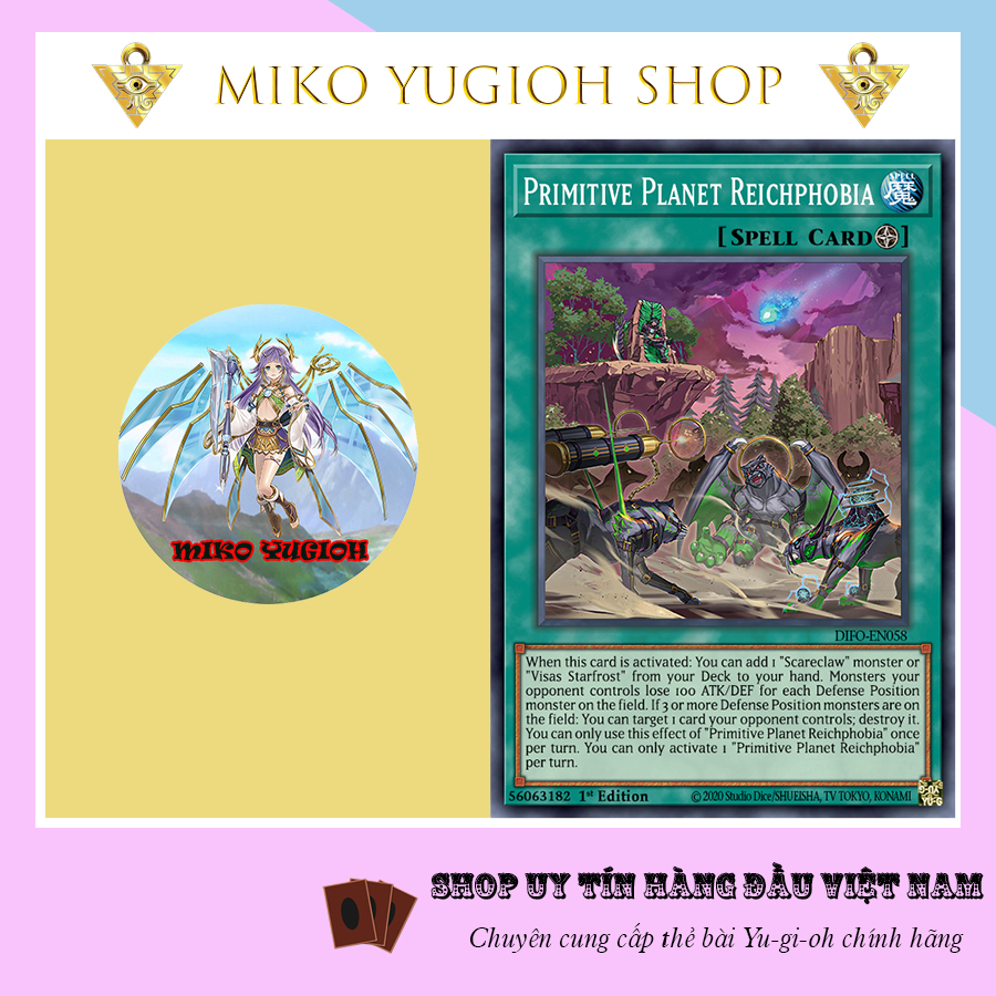 Miko Yugioh Thẻ Bài Yugioh Chính Hãng Tiếng Nhật Primitive Planet Reichphobia Difo Shopee 8503