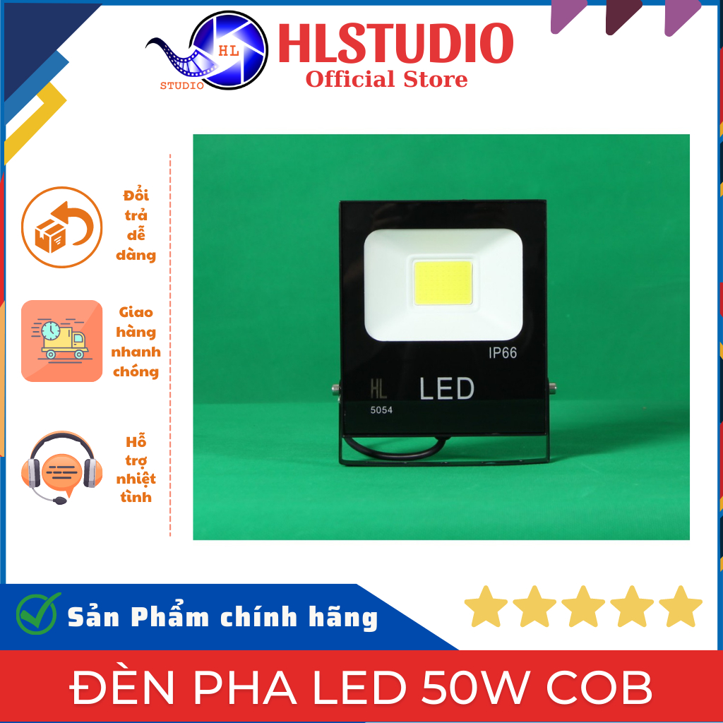 Đèn Pha Led 50w Cob 5054 đủ Công Suất Hl Lighitng Shopee Việt Nam 5617