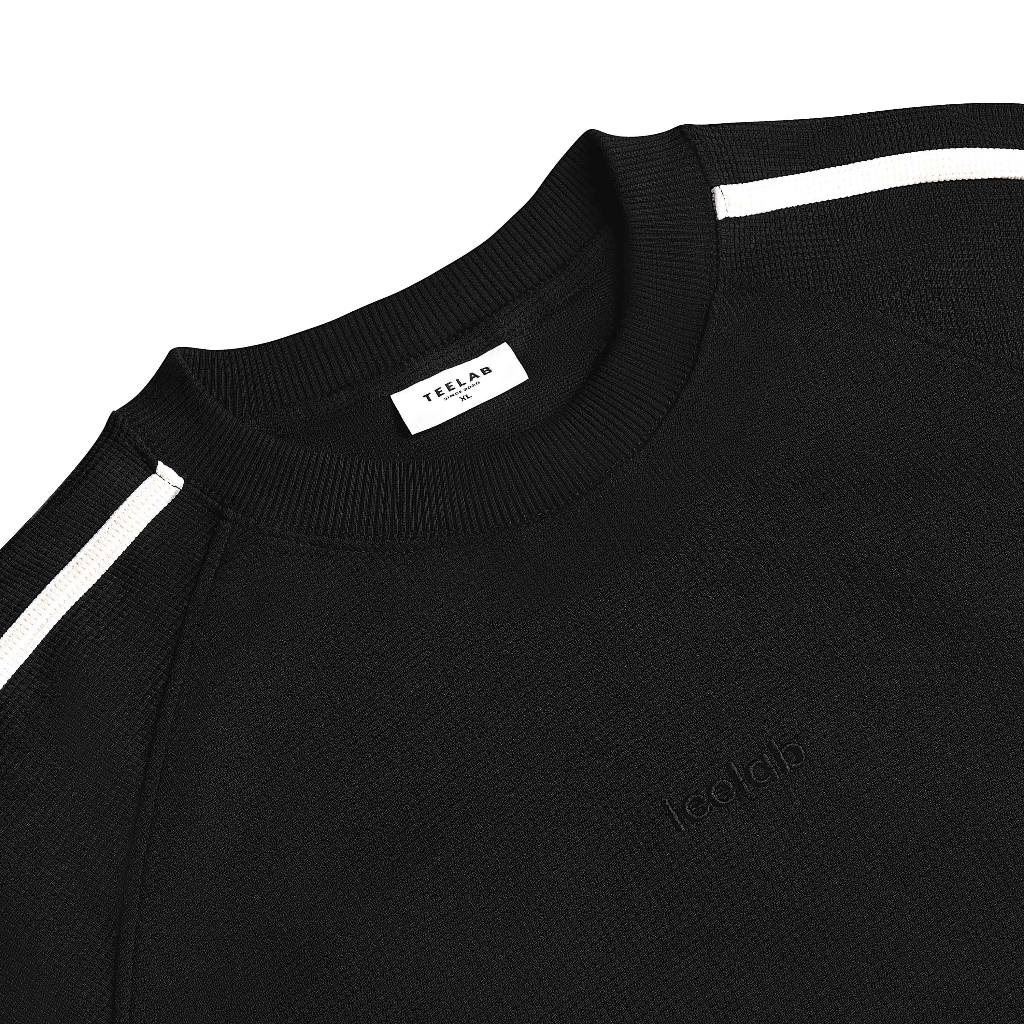 Ảnh Áo Thun Teelab Stripe Lines Shoulder Tshirt Unisex Form Oversize Local Brand TS166 4