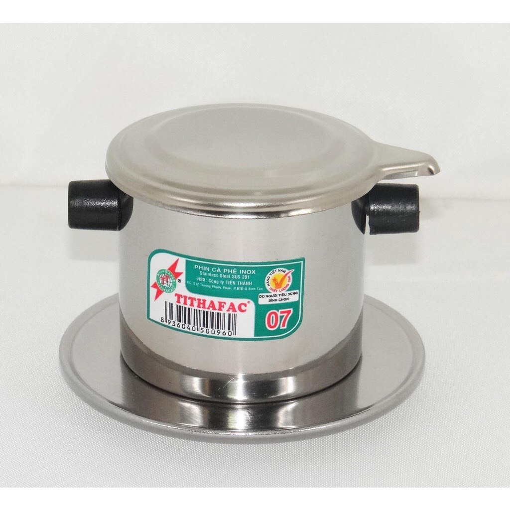 Phin cafe inox cao cấp TITHAFAC SÁNG BÓNG chống gỉ đủ size từ nhỏ đến lớn