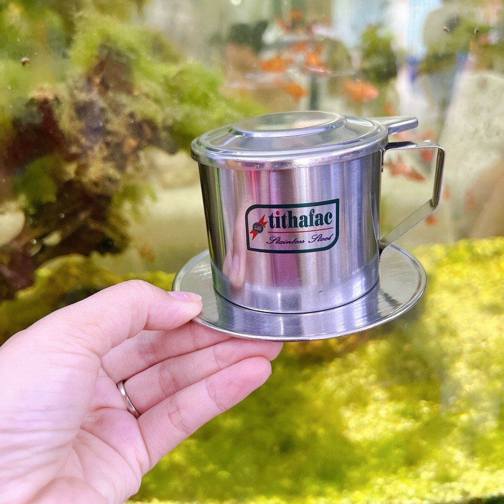Phin cafe inox cao cấp TITHAFAC SÁNG BÓNG chống gỉ đủ size từ nhỏ đến lớn