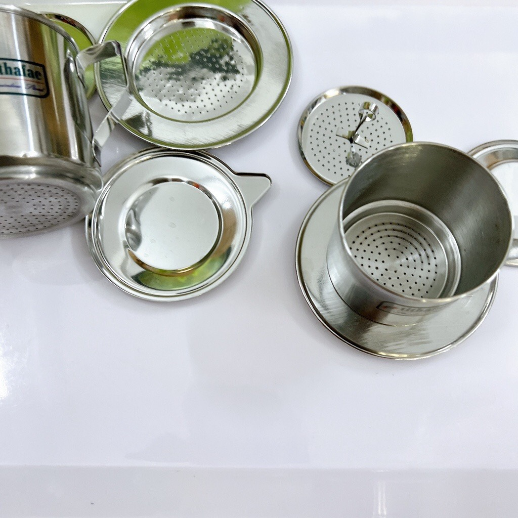Phin cafe inox cao cấp TITHAFAC SÁNG BÓNG chống gỉ đủ size từ nhỏ đến lớn