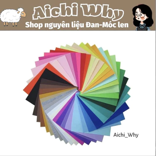Vải nỉ cứng làm đồ Len handmade (2 tấm 42cmx22cm)