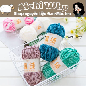 Len cuộn 100g, Nhung chenille 6mm
