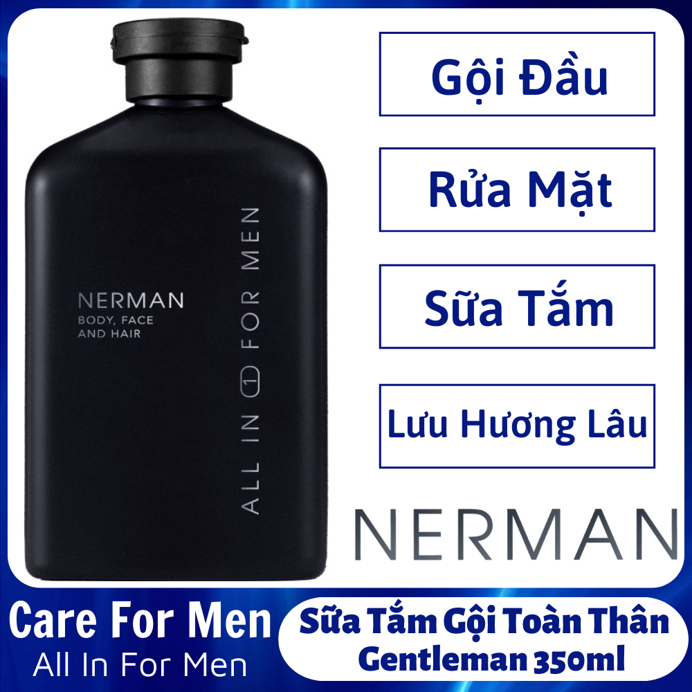 Sữa Tắm Gội Toàn Thân Nerman Gentleman 350ml Sữa Tắm Gội Hương Nước Hoa ...